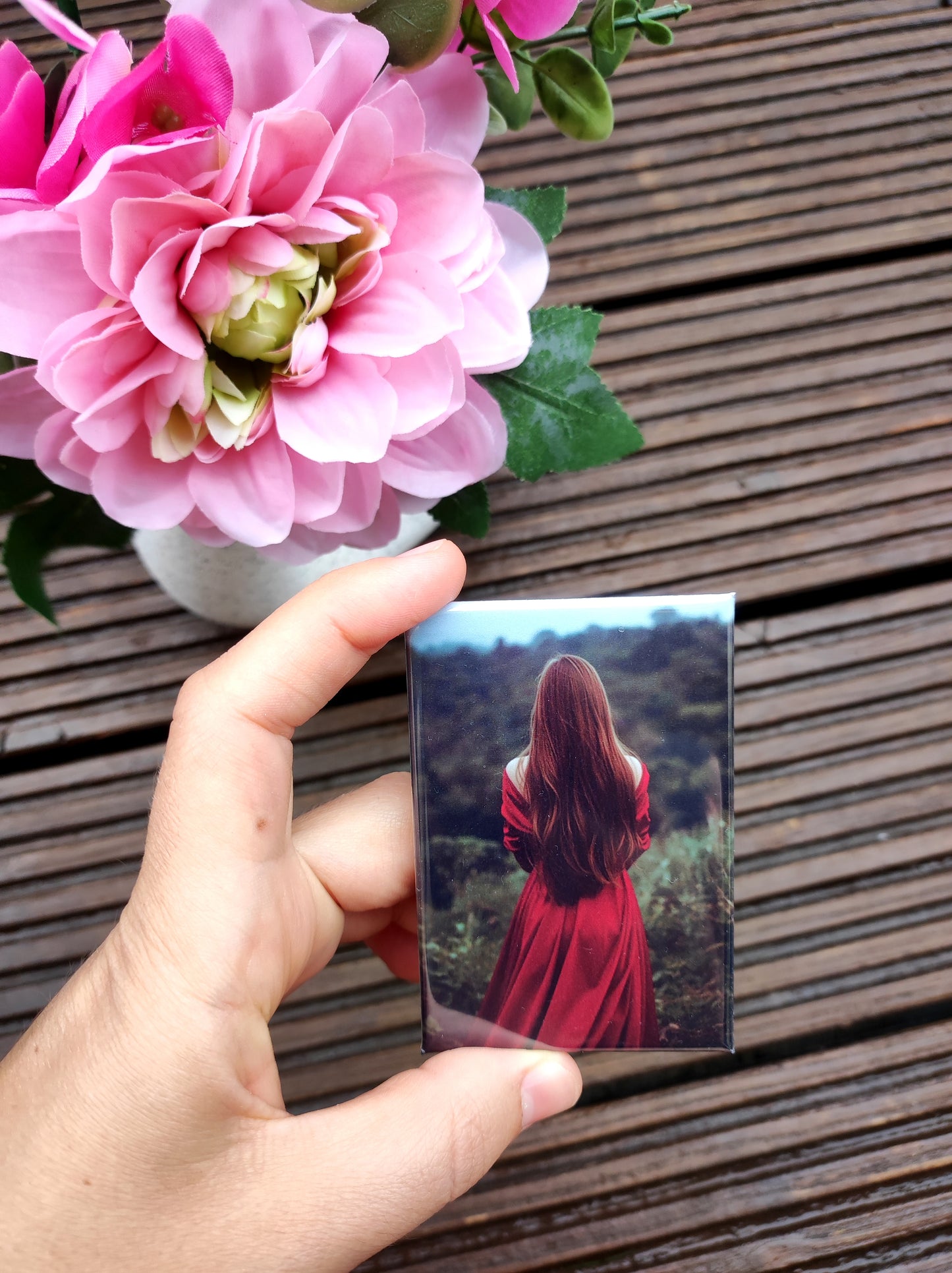 Personalisierte rechteckige Fotomagnete 73×53 mm – Set 12 Stück